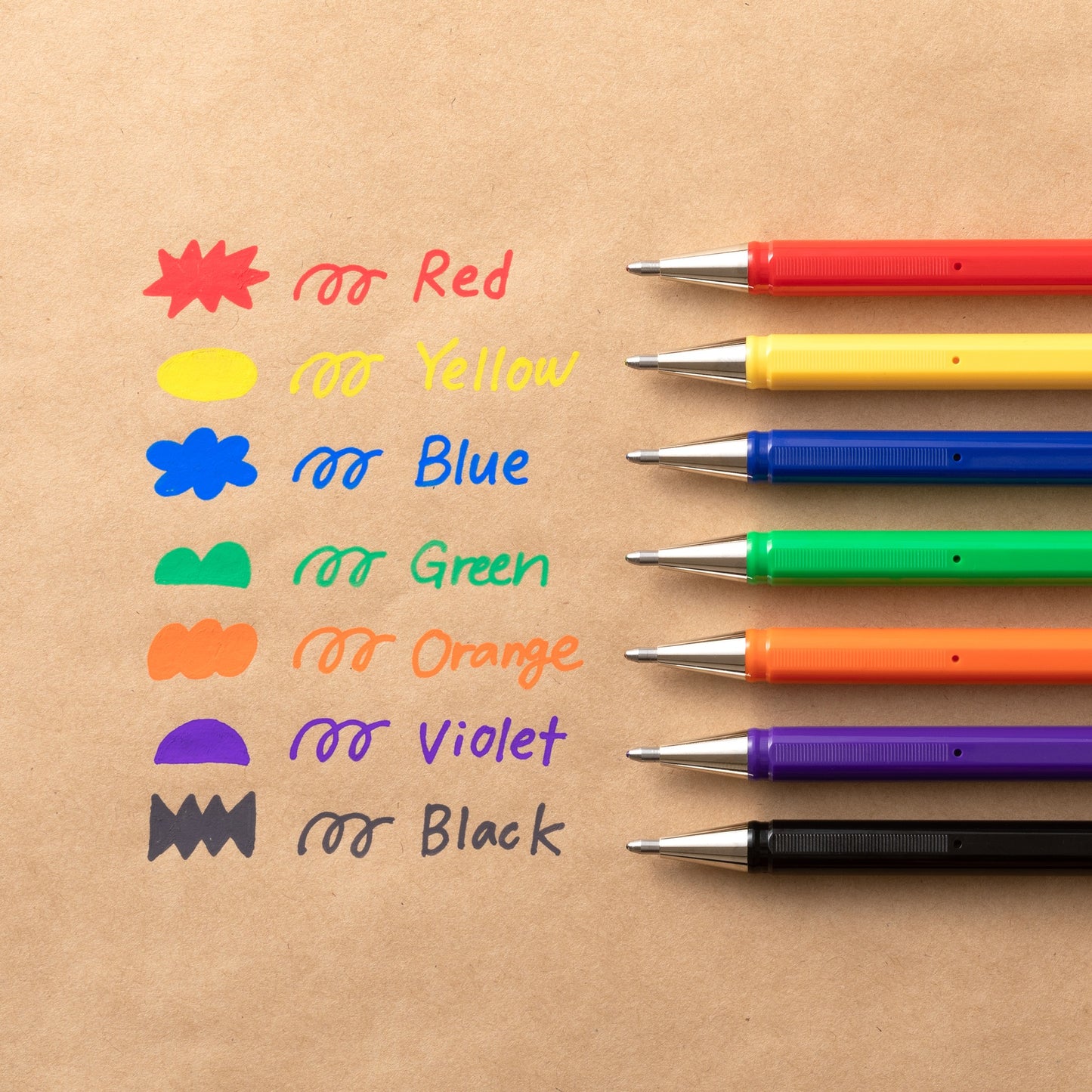 Pentel Mattehop 7 Color Set