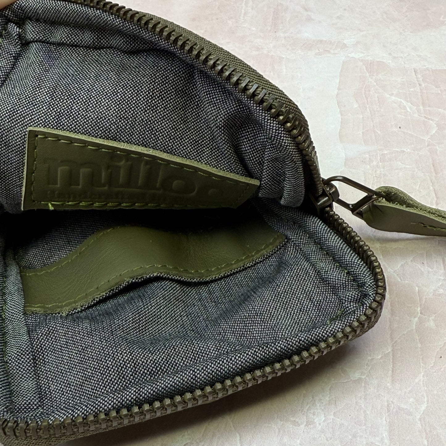 milloo Slim Pen Case Olive Green