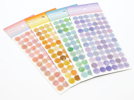 Appree Translucent Washi Dot Mood Stickers