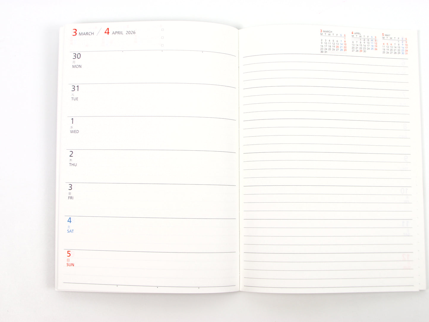 Kokuyo Campus Basic Weekly 2026 A5