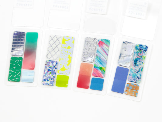 Autocollant rectangulaire à motif cosmétique pour coffret Hitotoki