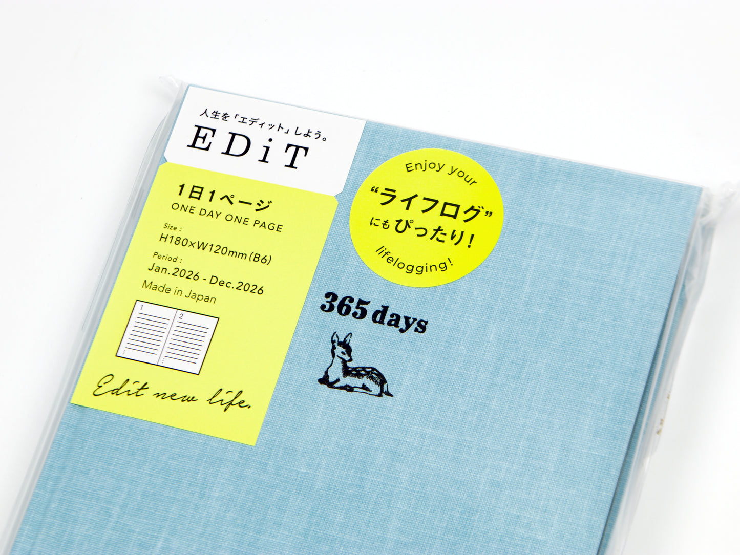 Mark's Inc. EdiT 365 Days New Life One Page Per Day 2026 B6