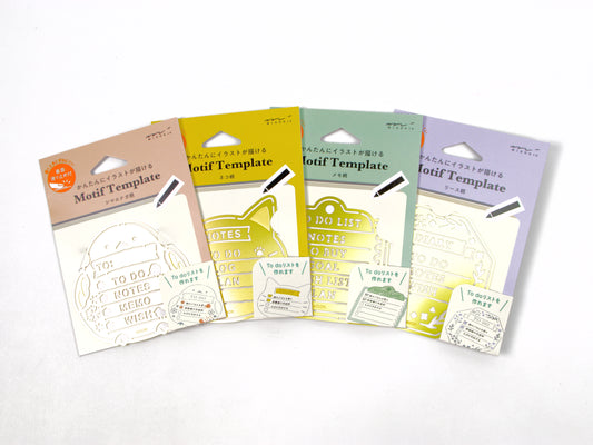 Plantilla de regla con clip Midori