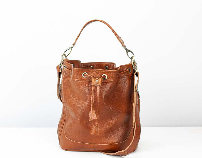 Danae Bag Leather Bucket Bag