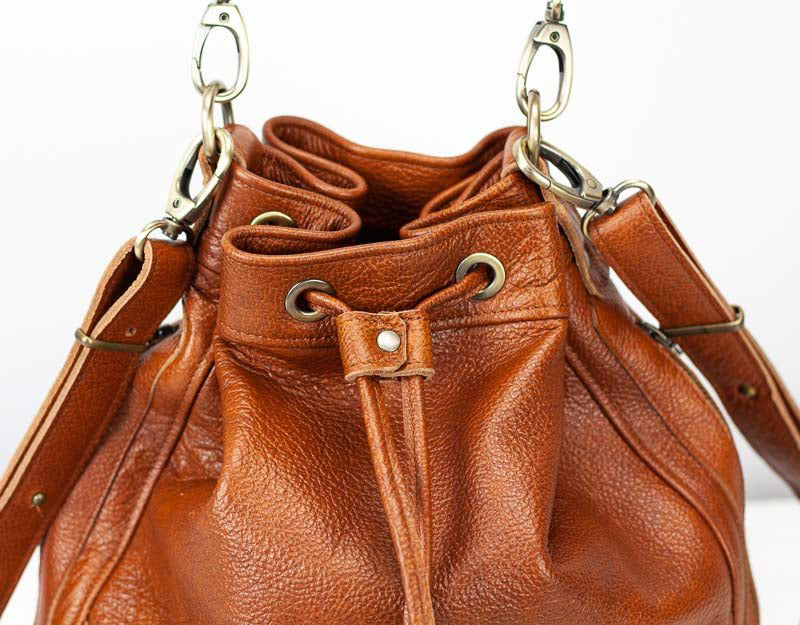 milloo Danae Bucket Bag Brown