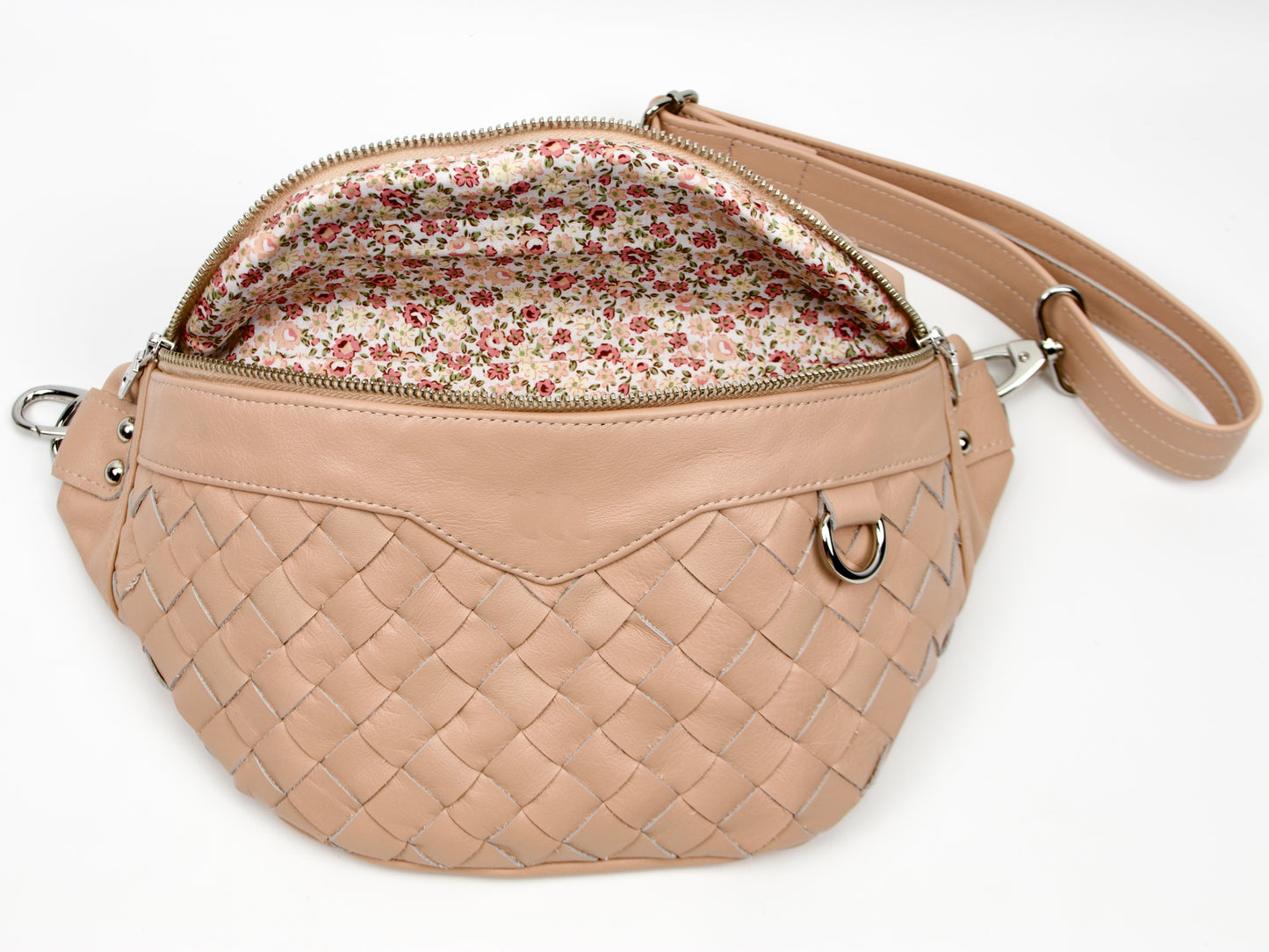 milloo Haris Fanny Pack Handwoven Vintage Pink