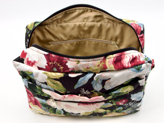 Organizador Ydra de lona con motivos florales