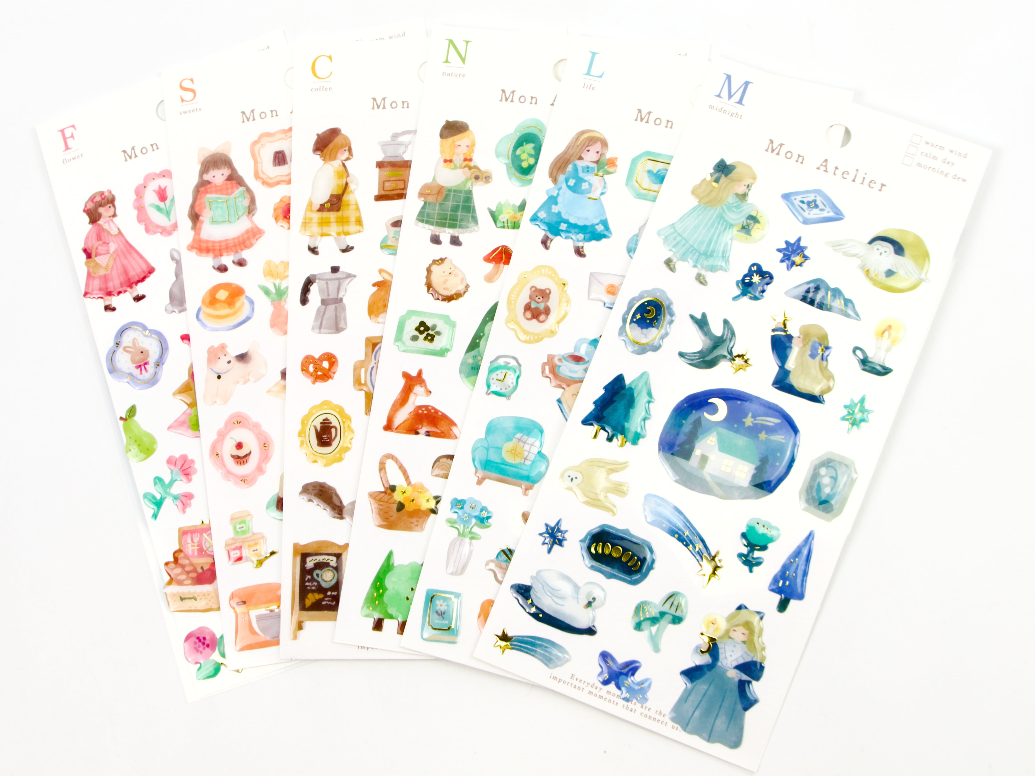受付再開▶︎maniatelier/オリジナルステッカー Mind Wave Mon Atelier Stickers – Tokyo Pen Shop