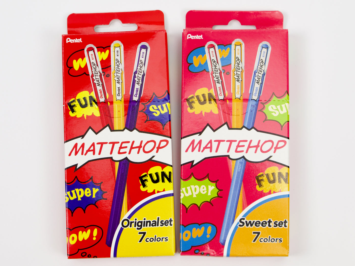 Pentel Mattehop 7 Color Set