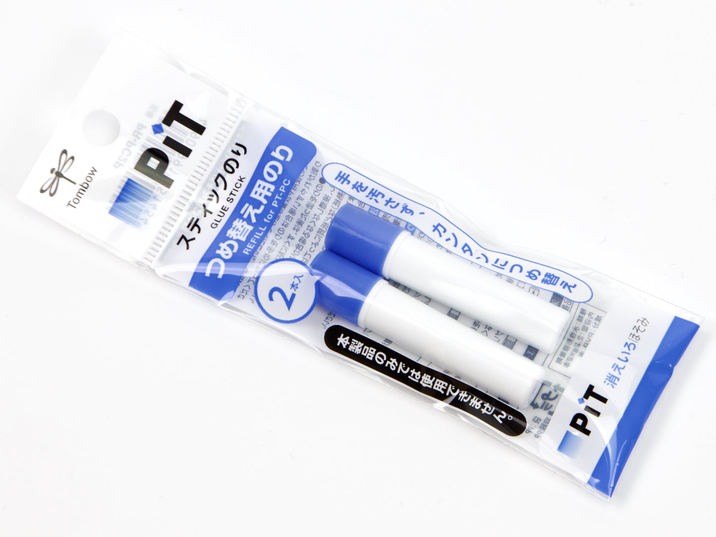 Tombow Mono PiT Half Slim Glue Stick Refills 2 Pack