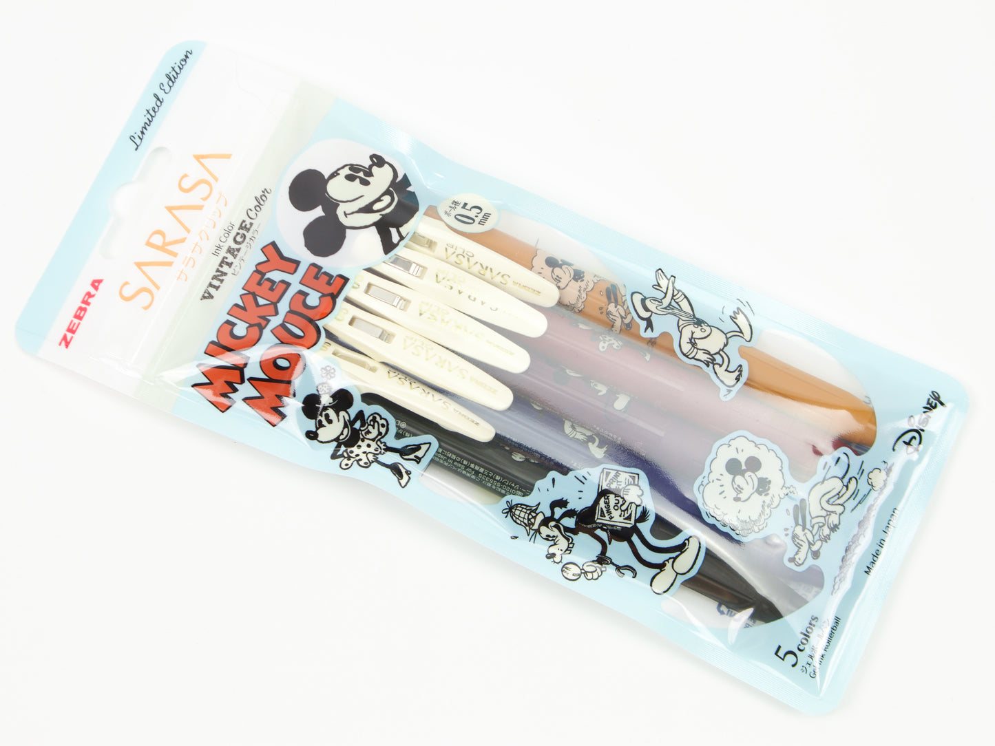 Limited Edition Mickey Mouse Sarasa Clip Vintage Set