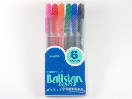 Juego de seis colores Ballsign 80