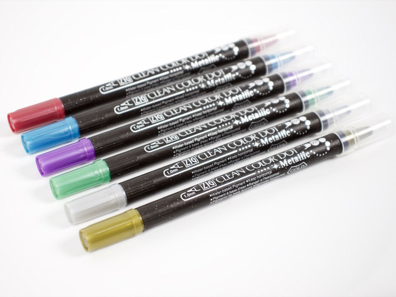 Kuretake Clean Color Dot Metallics - Tokyo Pen Shop