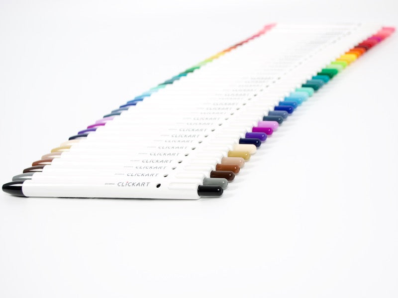 Ensemble de 36 couleurs Zebra Click Art