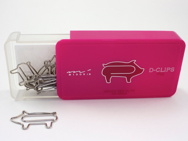 Midori Paperclip, D-Clips Mini Box, Teckel, 12 Stuks (43345006 Midori Paperclip, D-Clips Mini Box, Teckel, 12 Stuks (43345006