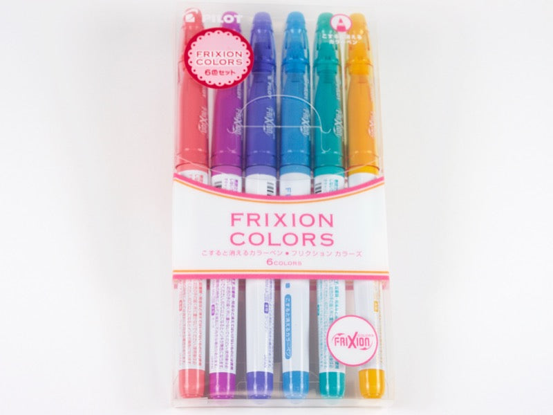Pilot Erasable Frixion Colors 6 Set - Tokyo Pen Shop
