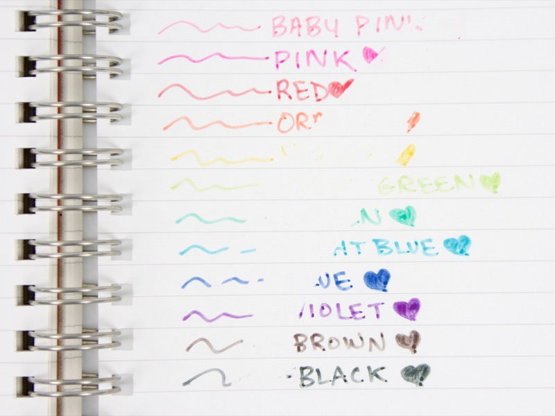 Erasable Frixion Fineliner 12 Color Set