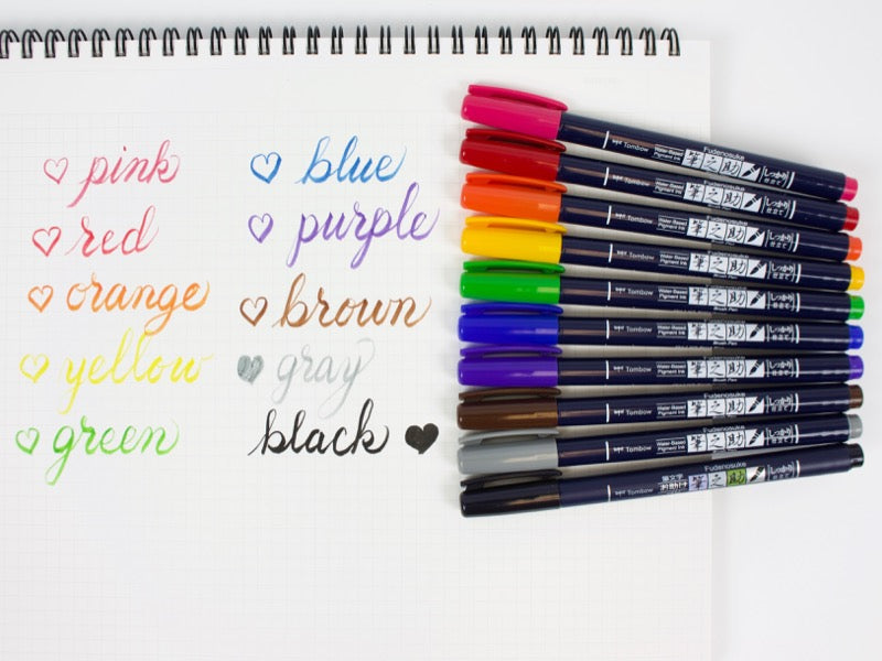 Tombow Fudenosuke Color Brush Pen