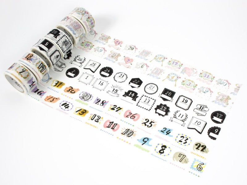 Maste Perforated Washi Tape for Diary Girly Date