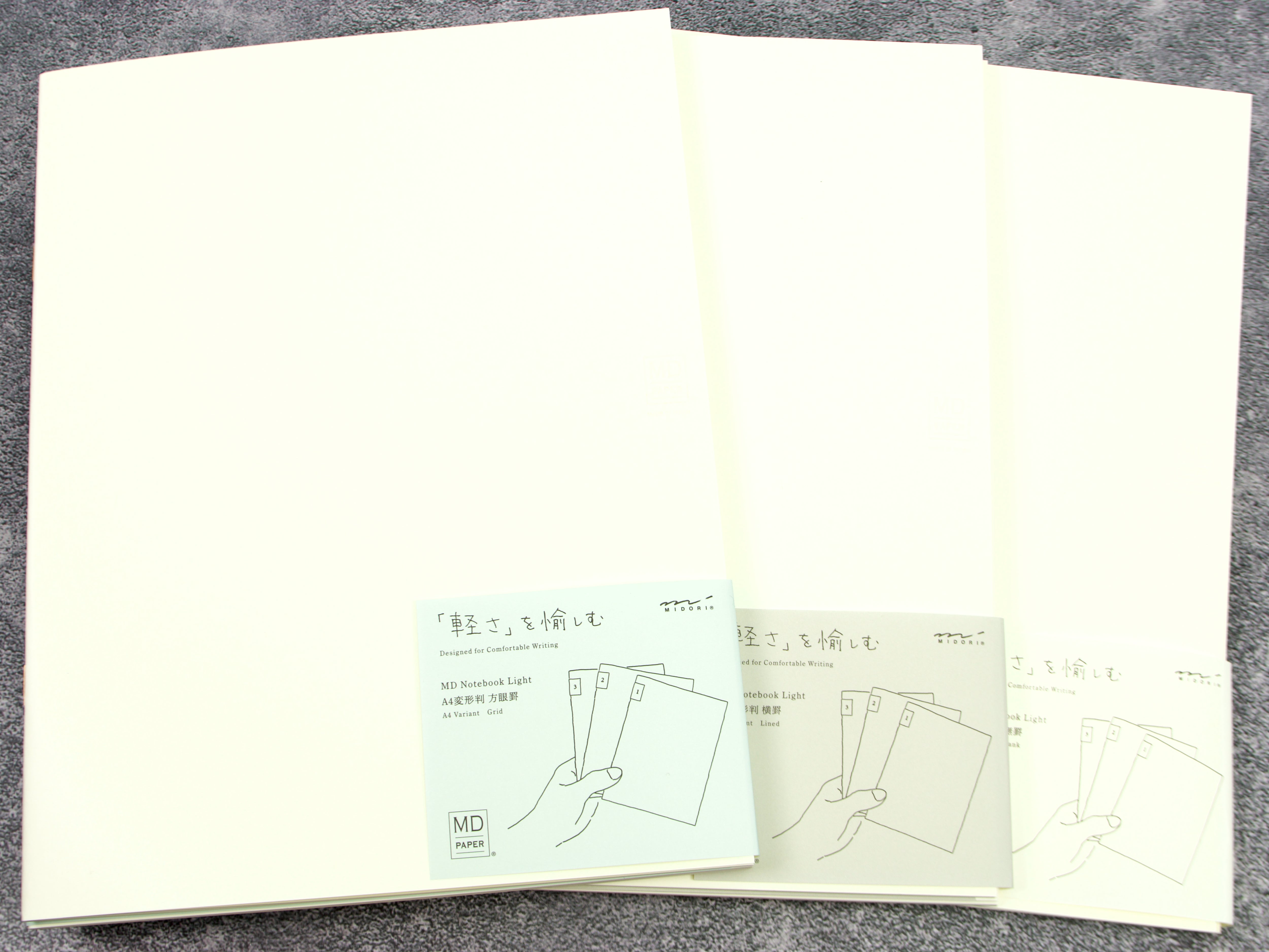 Md Paper Notebook Light A7 Righe Set 3 Quaderni