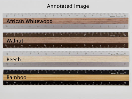 Midori Aluminum and Wood Ruler