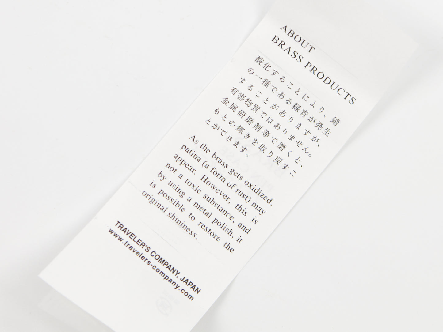 Estuche para bolígrafos de latón de Traveler's Company