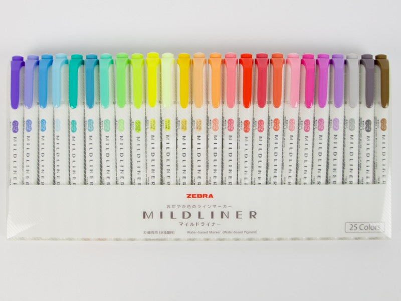 Zebra MildLiner 25 Color Set Tokyo Pen Shop - Main Image