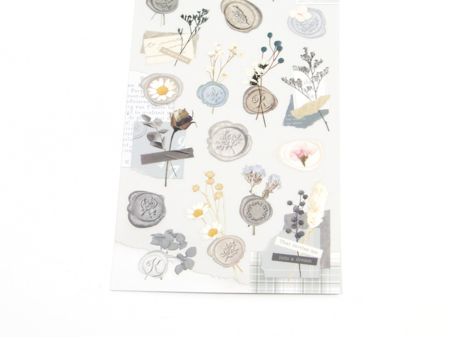 Autocollants floraux pour sceau de cire Mind Wave