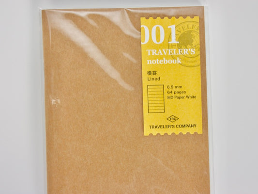001 Lined Notebook Refill