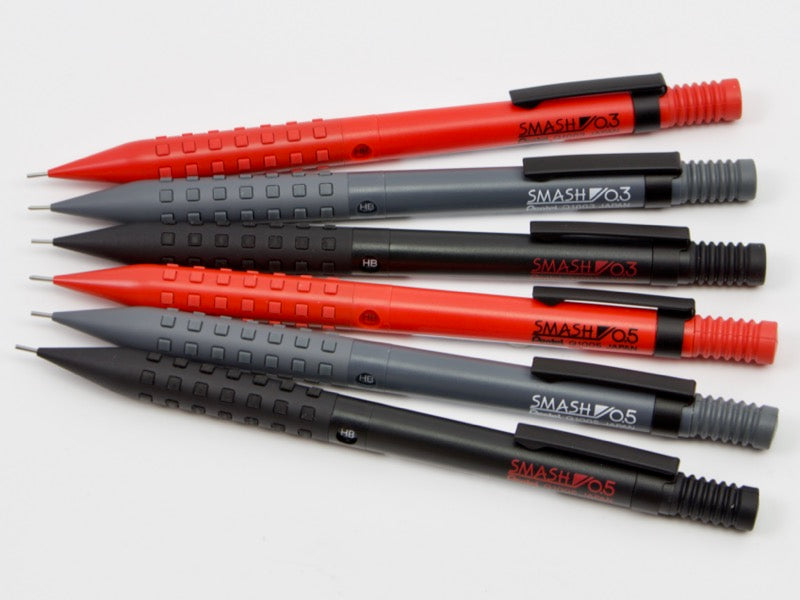 Pentel Q1005-B Smash Mechanisch Potlood, 0,02 inch (0,5 mm), Rood Pentel Q1005-B Smash Mechanisch Potlood, 0,02 inch (0,5 mm), Rood