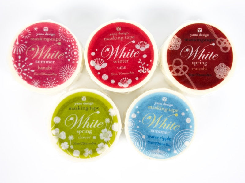 Winter Snowflakes White Washi Tape Yano Design