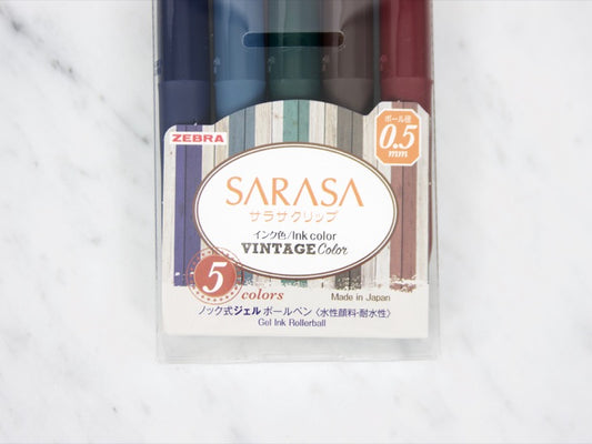 Sarasa Clip Vintage 5 Color Set Series 1