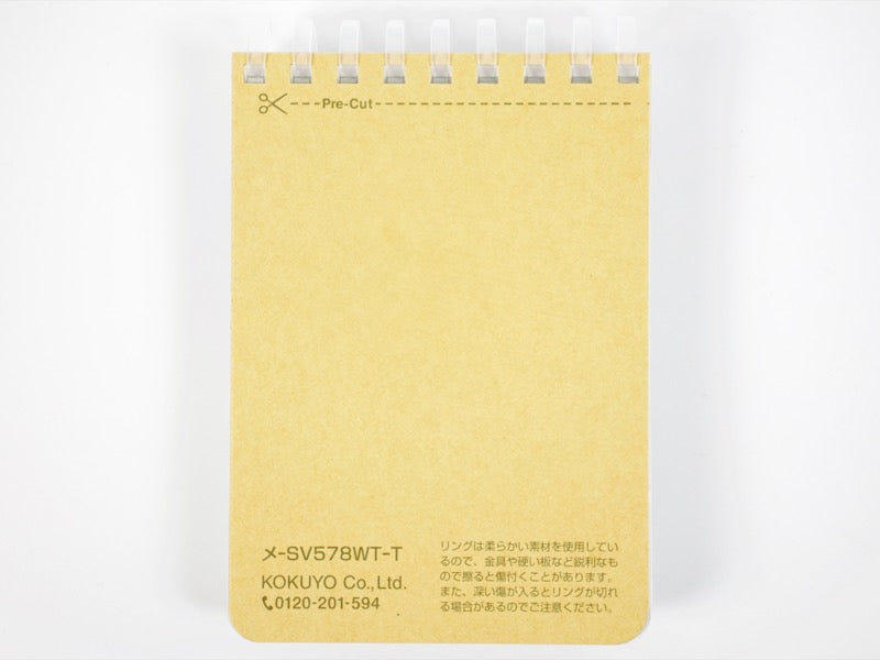 Kokuyo Soft Ring Clear A7 Pocket Reporter