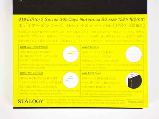 Cuaderno Stalogy B6 365 días