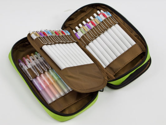 Lihit Lab Book Type Pen Case Double