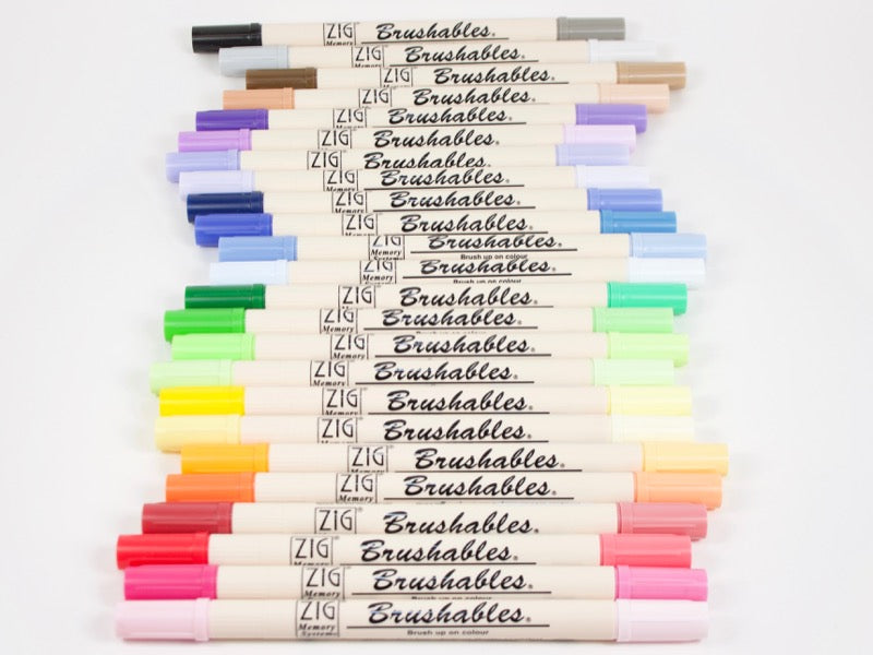 Kuretake Zig Brushables Two-Tone Brush Markers