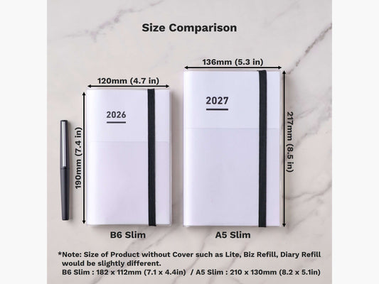 Jibun Techo Refill Mini 2027 (B6 Slim)