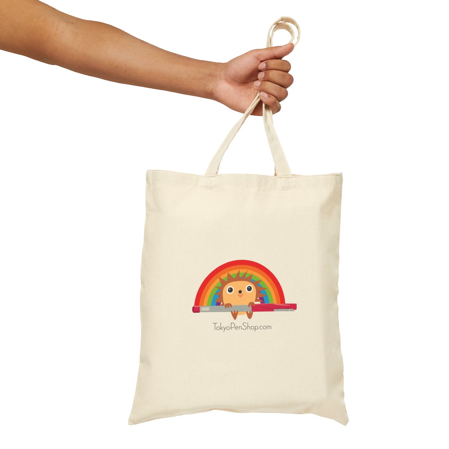 Rainbow Hiro Cotton Canvas Tote Bag