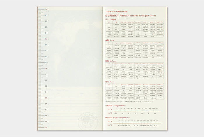 2025 Monthly Refill for Traveler's Notebook