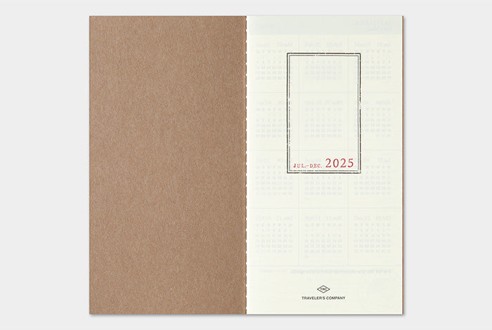 2025 Weekly Vertical Refill for Traveler's Notebook