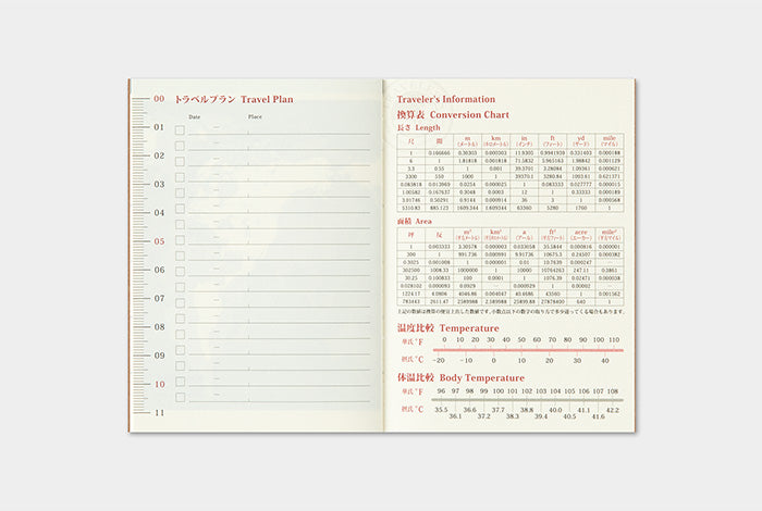 2025 Monthly for PASSPORT size Traveler's Notebook