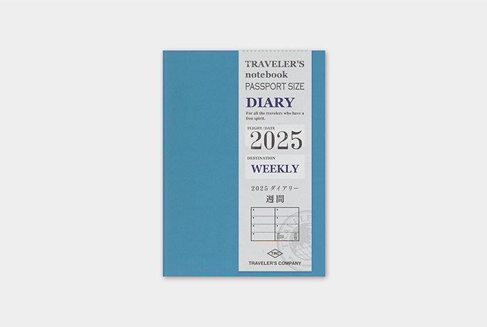 2025 Weekly for PASSPORT size Traveler's Notebook