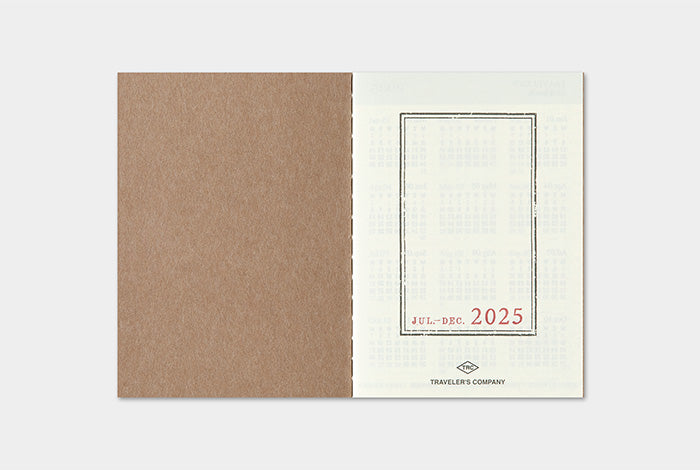 2025 Weekly for PASSPORT size Traveler's Notebook