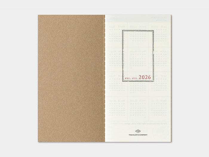 2026 Weekly + Memo Refill for Traveler's Notebook