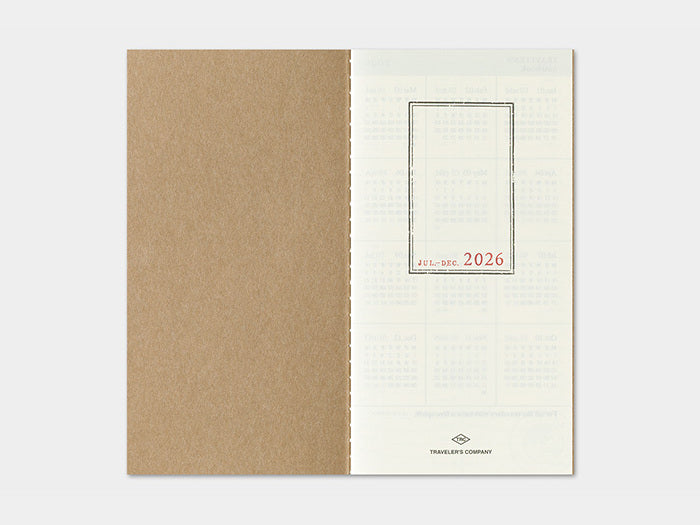 2026 Weekly + Memo Refill for Traveler's Notebook