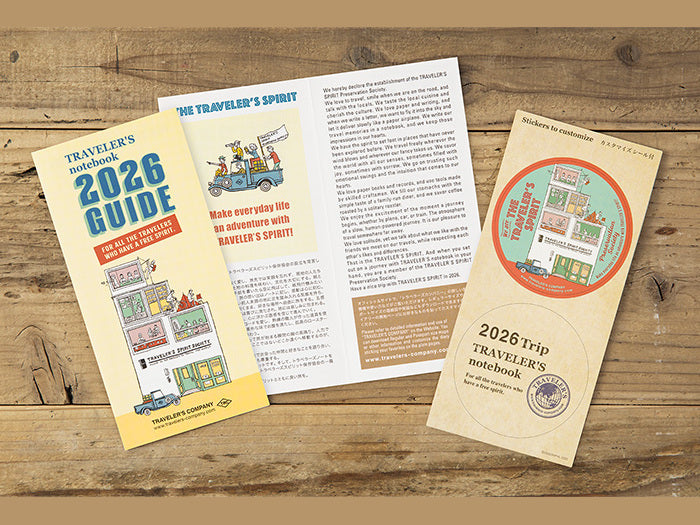 2026 Weekly + Memo Refill for Traveler's Notebook