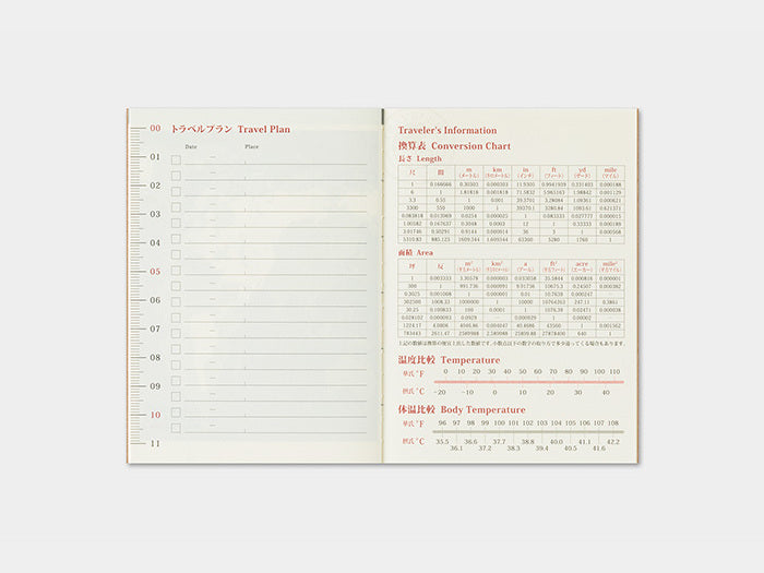 2026 Monthly for PASSPORT size Traveler's Notebook