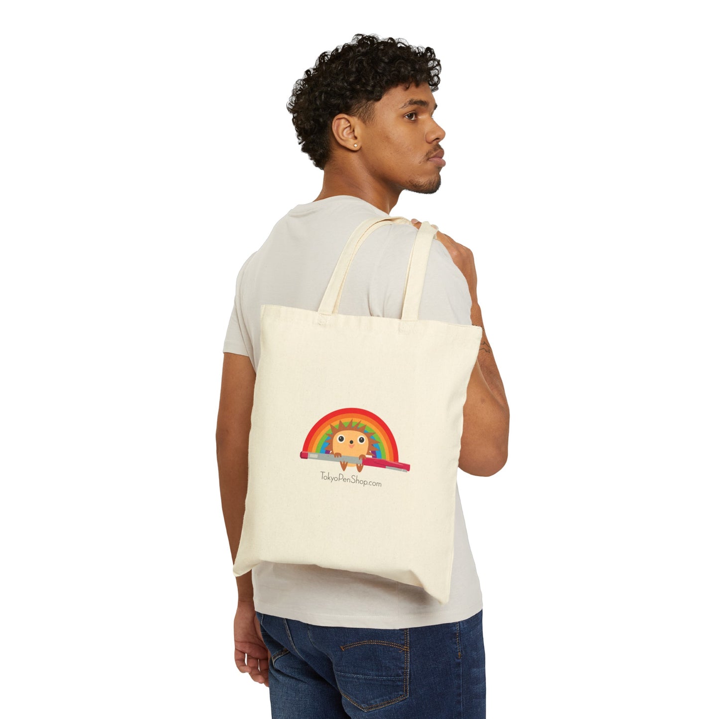 Sac fourre-tout en toile de coton Rainbow Hiro