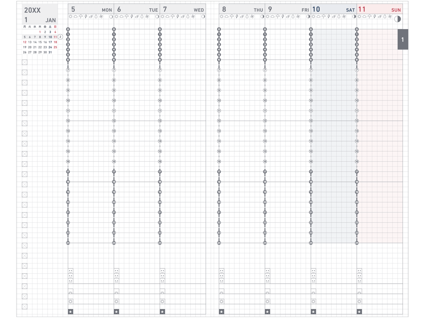 Jibun Techo Biz Mini 2026 Refill (B6 Slim)