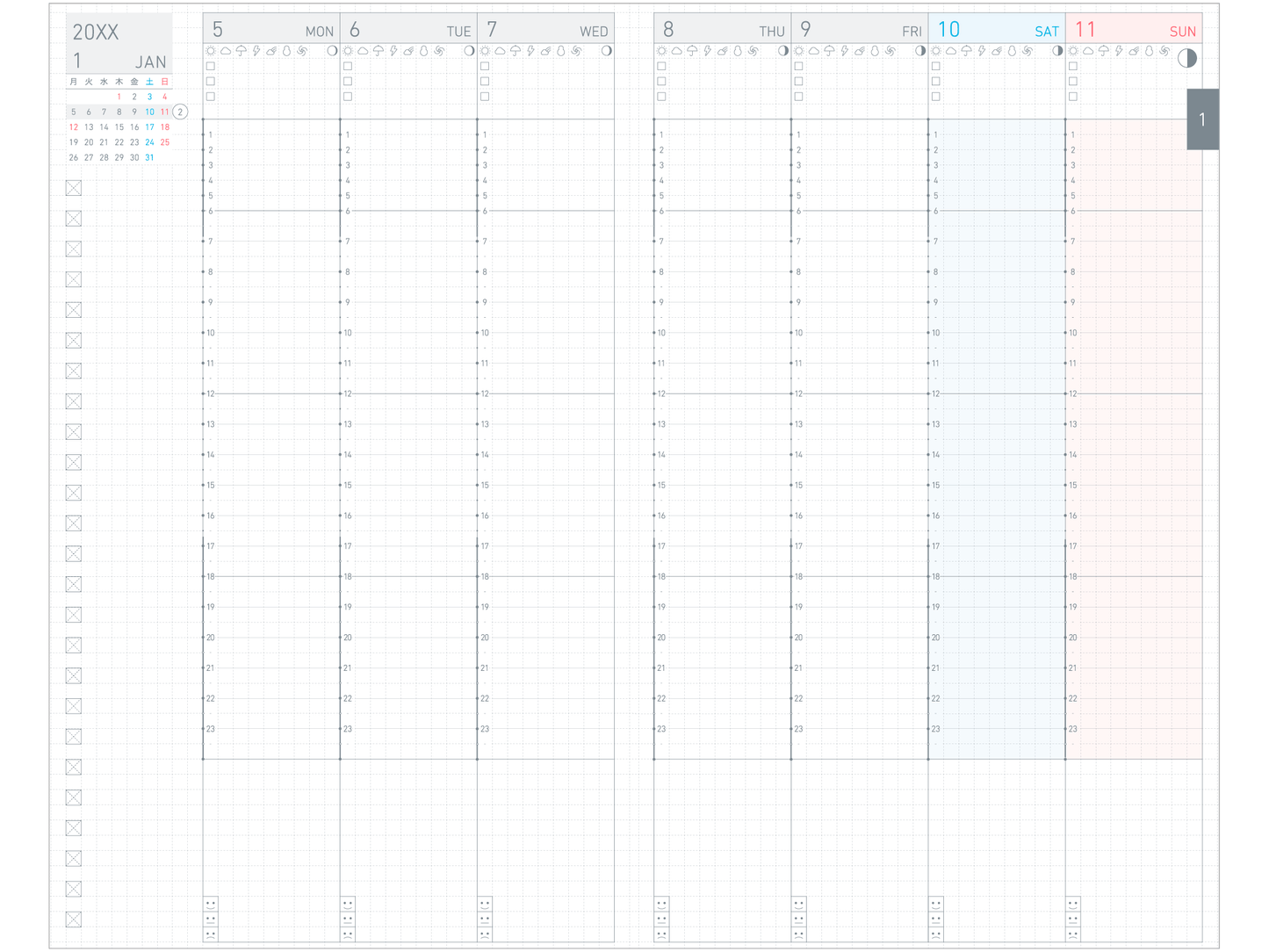 Jibun Techo Lite Mini 2026 (B6 Slim)